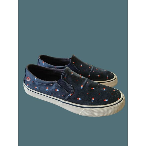 Sperry x Popsicle Striper TG Firecracker Ice Cream Slip On Shoes Mens 9 - Picture 8 of 10